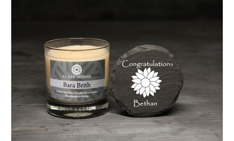 Personalised Bara Brith Soy Candle